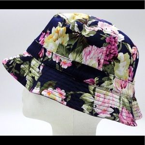 Floral Print Cotton Bucket Hat NWT
